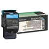Lexmark™ C540H1CG High-Yield Toner, 2000 Page-Yield, Cyan