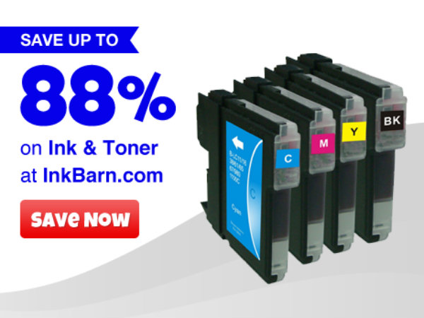 Save up to 88 Percent on Ink and Toner at InkBarn.com